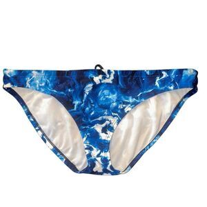 Speedo Endurance Lite  sz 12 blue wave adjustable bikini bottom swim racing bath